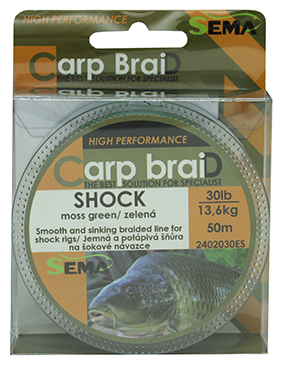 Shock zelená 30lbs 50m