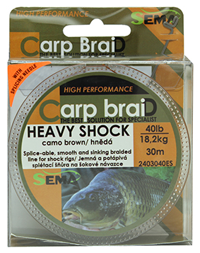 Heavy Shock hnědá 40lbs 30m