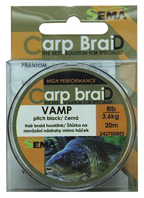 Vamp černá 8lbs 20m