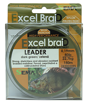 Leader 40lbs 150m zelená