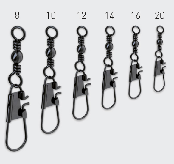 Karabinka s obratlíkem vel.14/10kg (10ks)