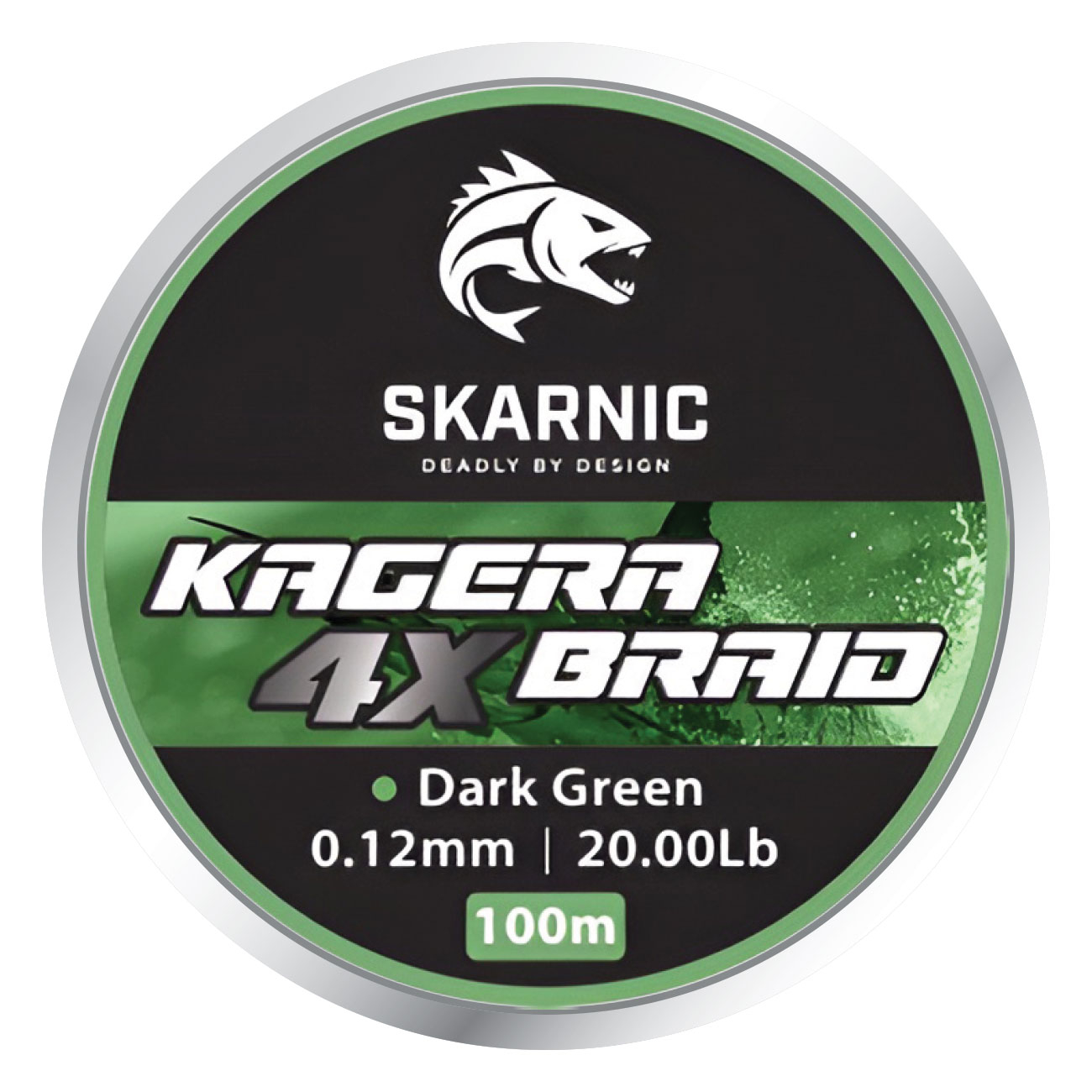 SKARNIC KAGERA 4X BRAID fluo zelená 25lbs