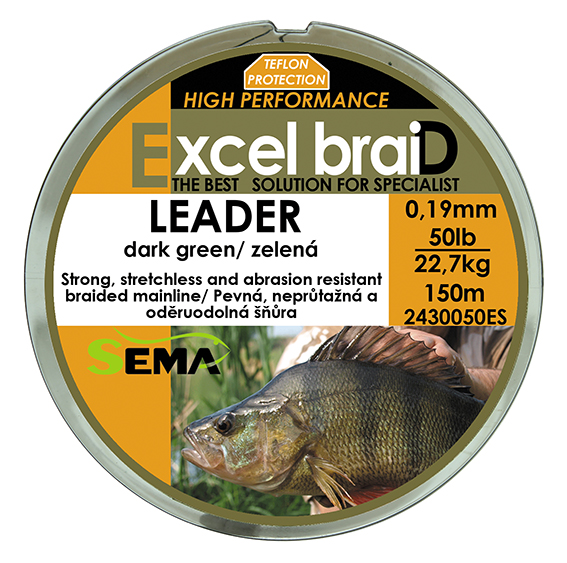 Leader 25lbs 150m zelená