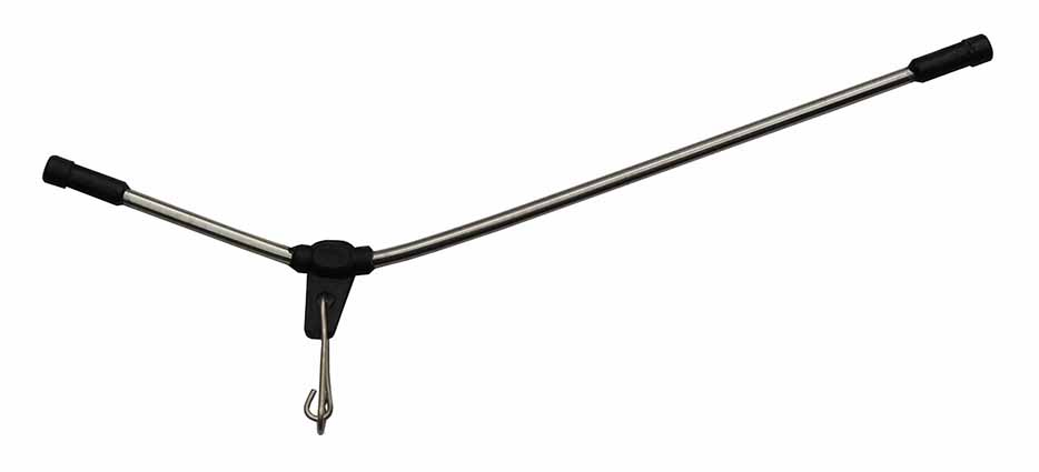 Brčko ohnuté  kovové s karabinkou 10cm