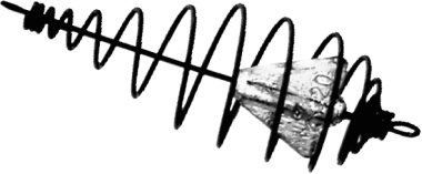 Drátěné hruškovité se zátěží 35mm 50