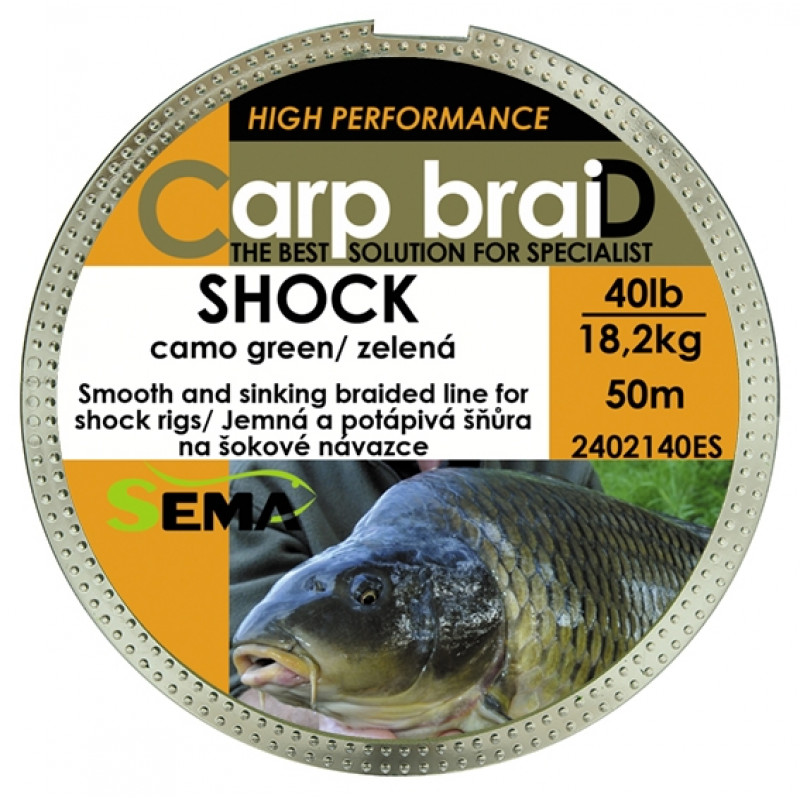 Shock camo 40lbs 50m