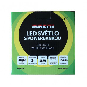 Kempingová lampa s powerbankou