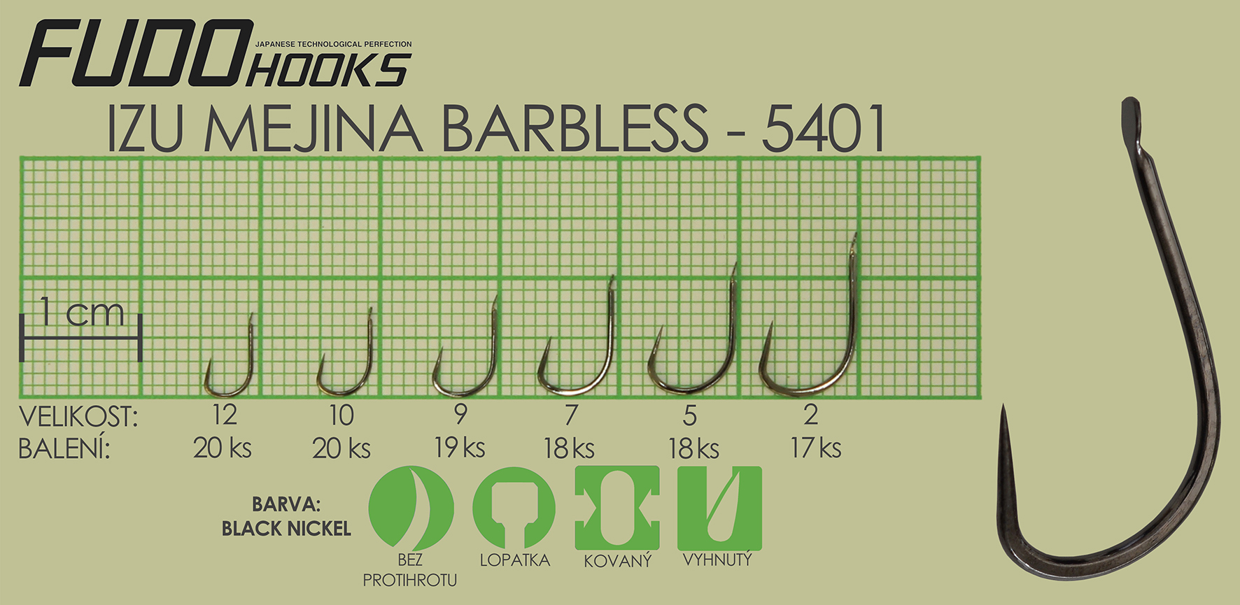 Fudo Izu Mejina Barbless 10 (bal.20ks)