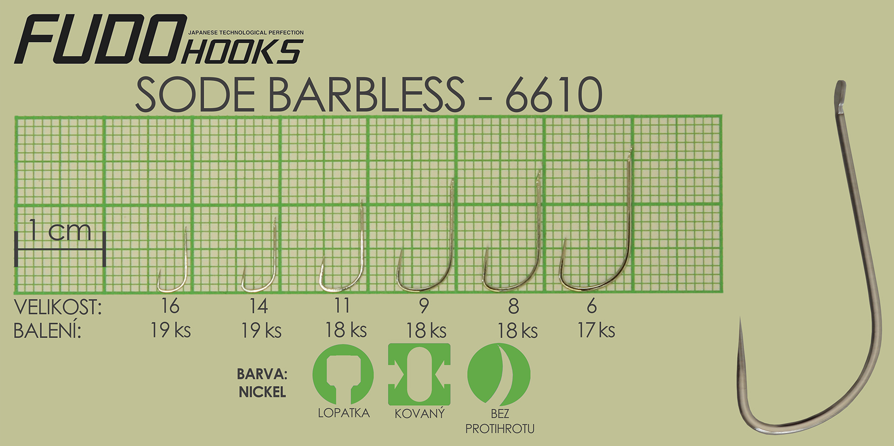 Fudo Sode Barbless 11 (bal.18ks)